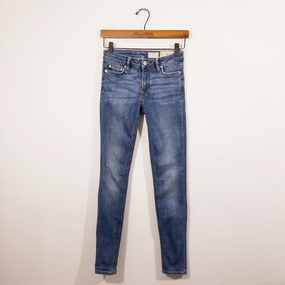 Allsaints Womens Mast Skinny Jeans Blue Sz 25